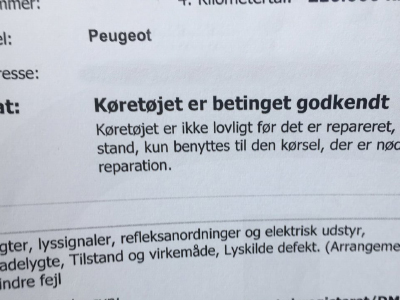 betinget godkendt